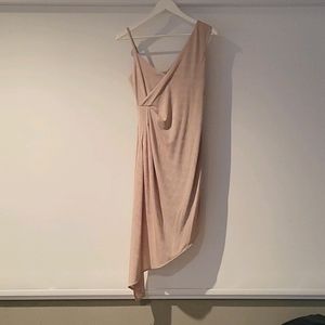 Topshop Champagne Assymetrical Cocktail Dress